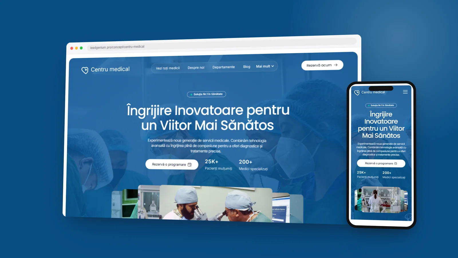 Медицинский центр — leadgenium.pro/concept/centru-medical