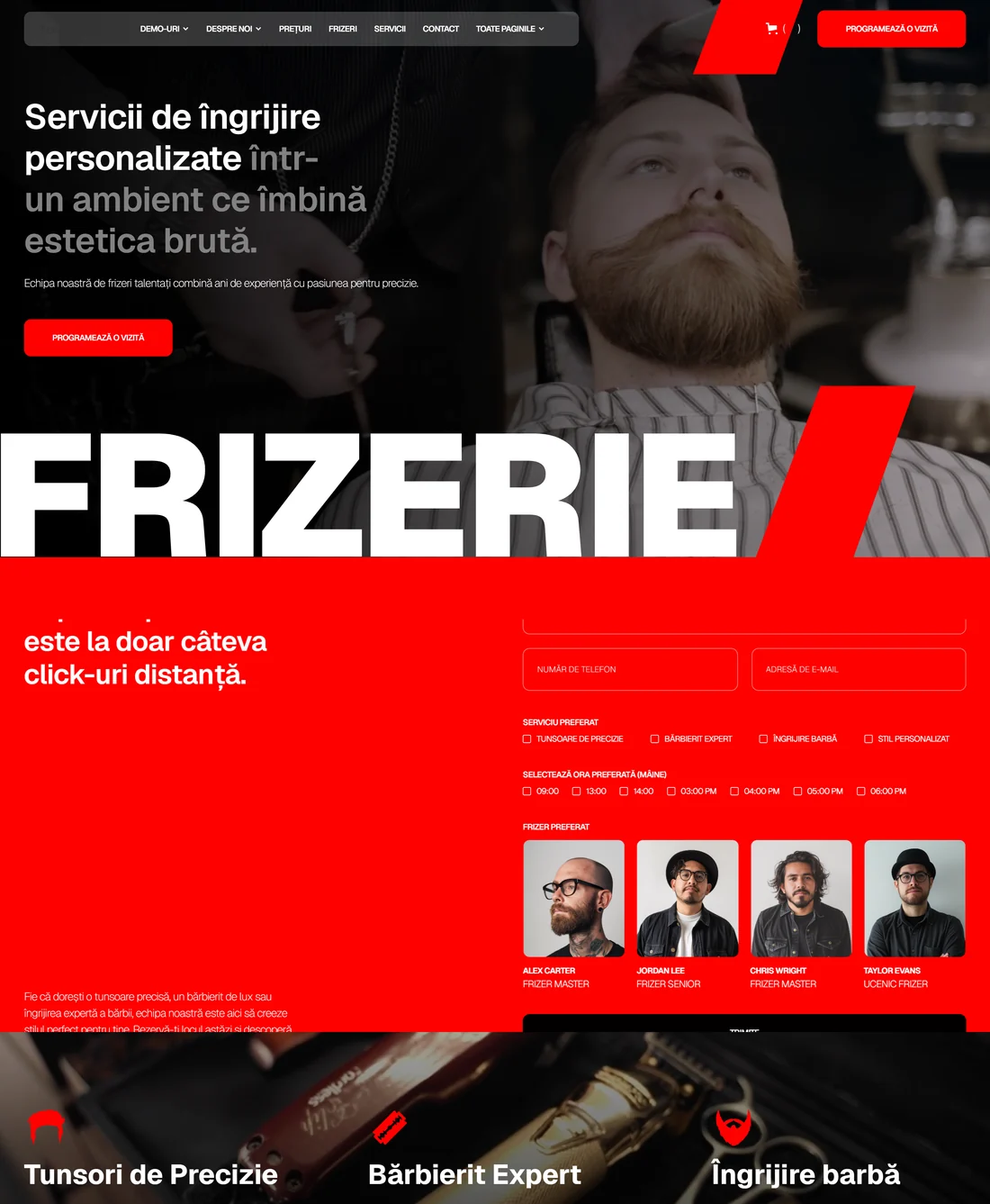 Барбершоп — leadgenium.pro/concept/frizerie