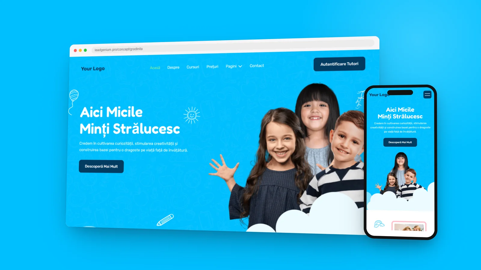Детский сад — leadgenium.pro/concept/gradinita
