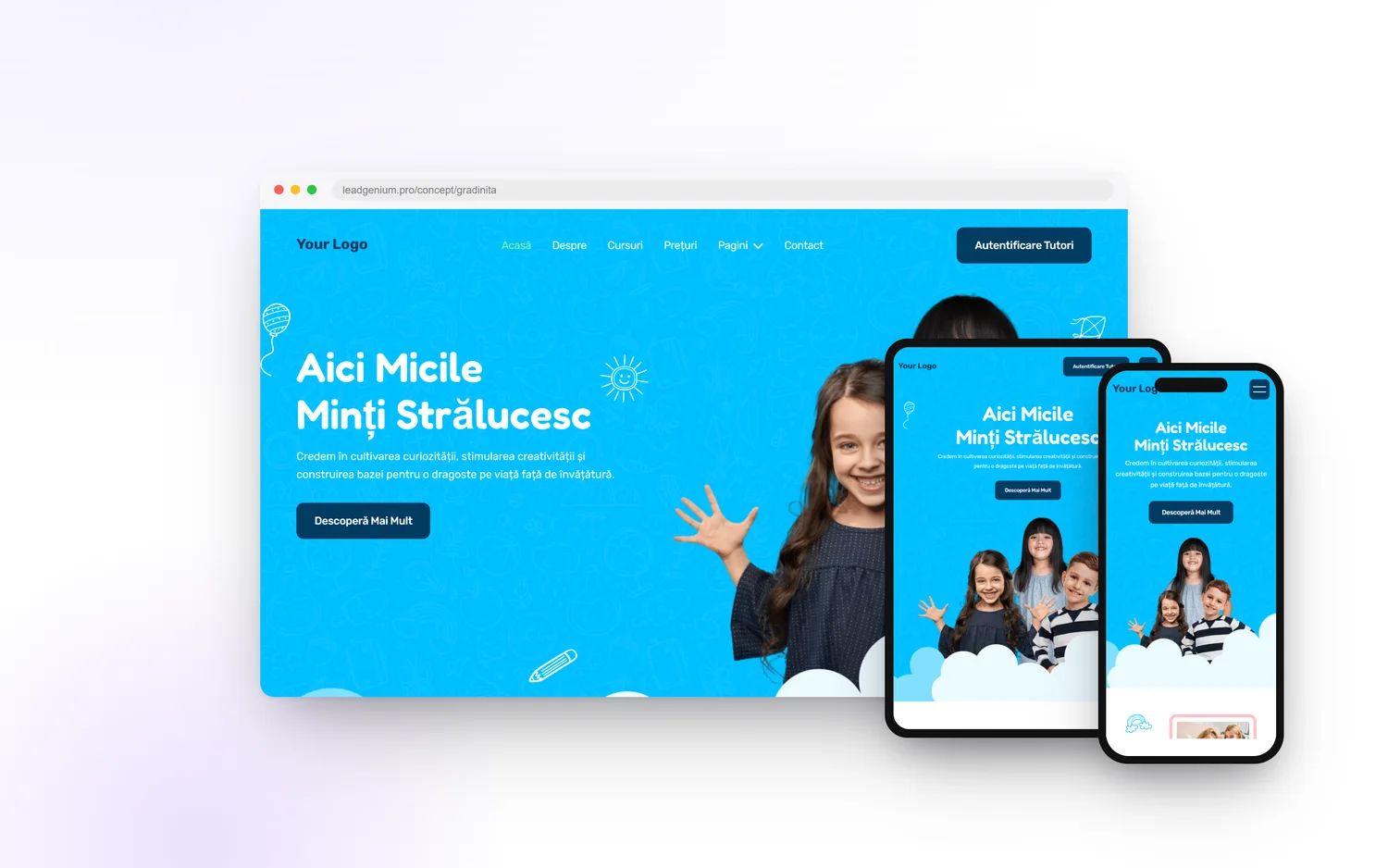 Детский сад — leadgenium.pro/concept/gradinita