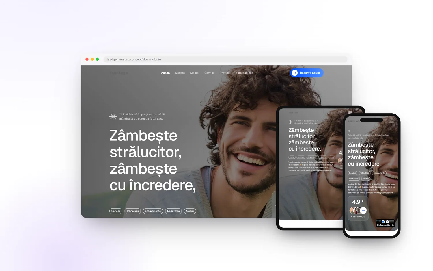 Стоматология — leadgenium.pro/concept/stomatologie