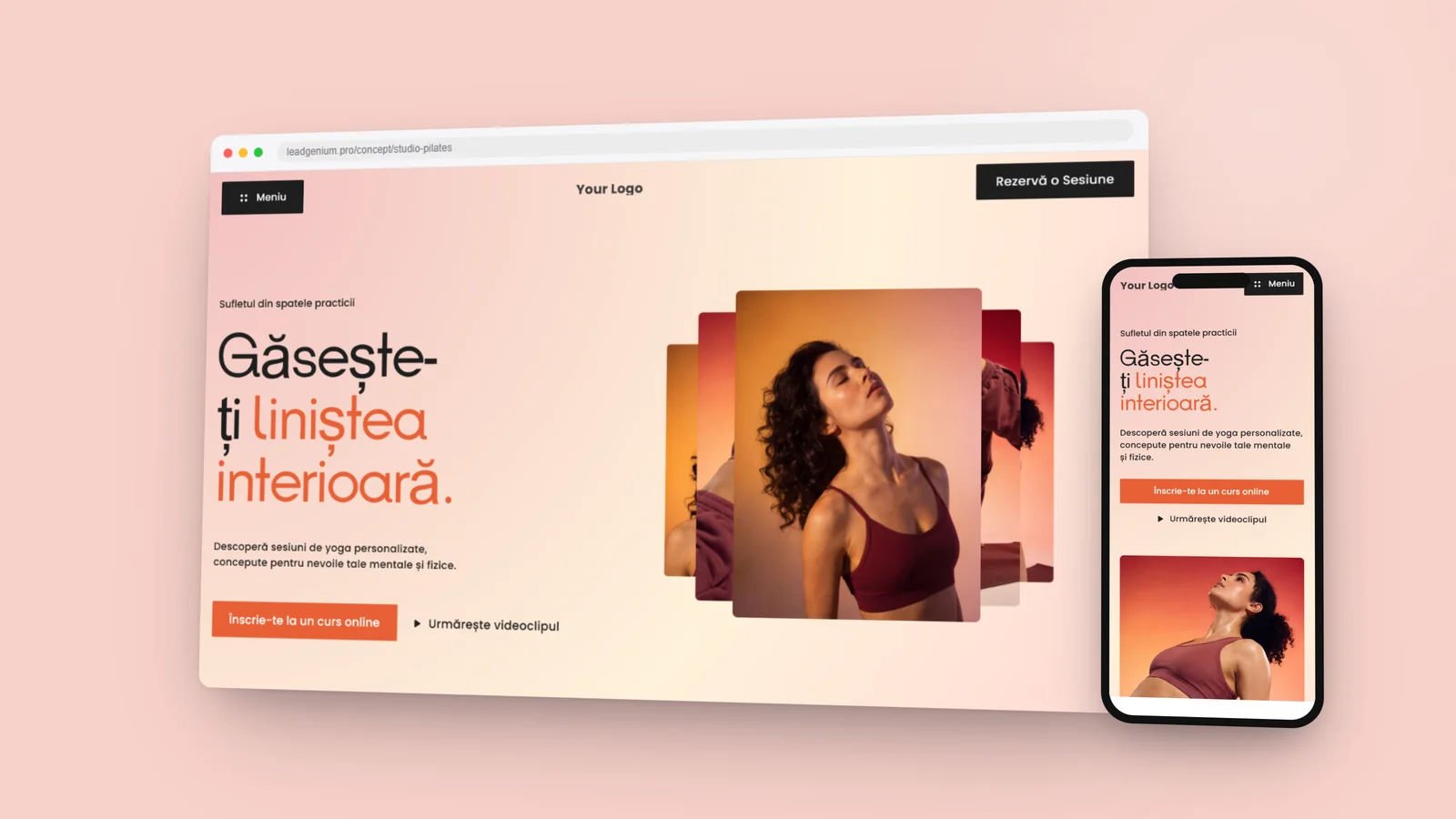 Студия пилатеса — leadgenium.pro/concept/studio-pilates
